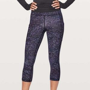Lululemon Speed Up Crop Sz 8 21" Crystalline Multi